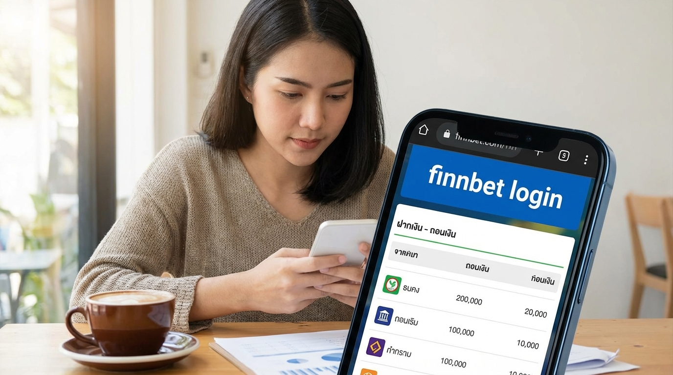 การฝาก-ถอนเงินใน Finnbet